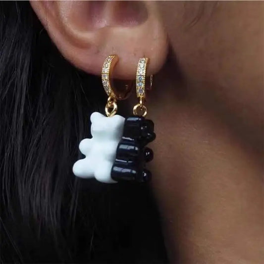 ZircoBear Zirconium Inlaid Gummies with Shimmering Jewelry Design
