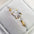 Zircon Elegance: Euro-American Four-Claw Ring - H324 Gold / No 5