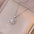 Zircon Flower Necklace Ring with Delicate Sparkling Design - X0687 Steel Flower Necklace
