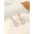 ZirconGlow Hollow Earrings: Trendy Chic Design - Silver