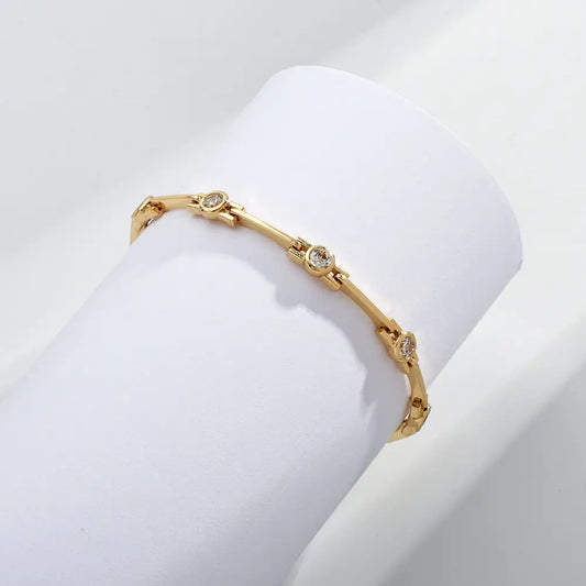 Zirconium Gold Bracelet